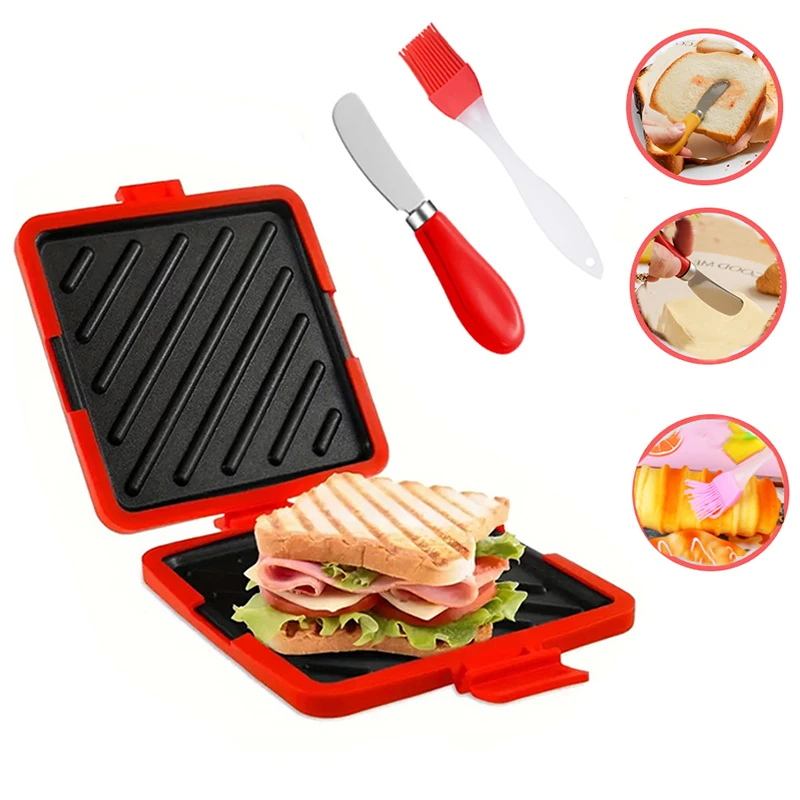 Kitchen Baking Set - 3팩 식품 등급 샌드위치 토스터, 버터