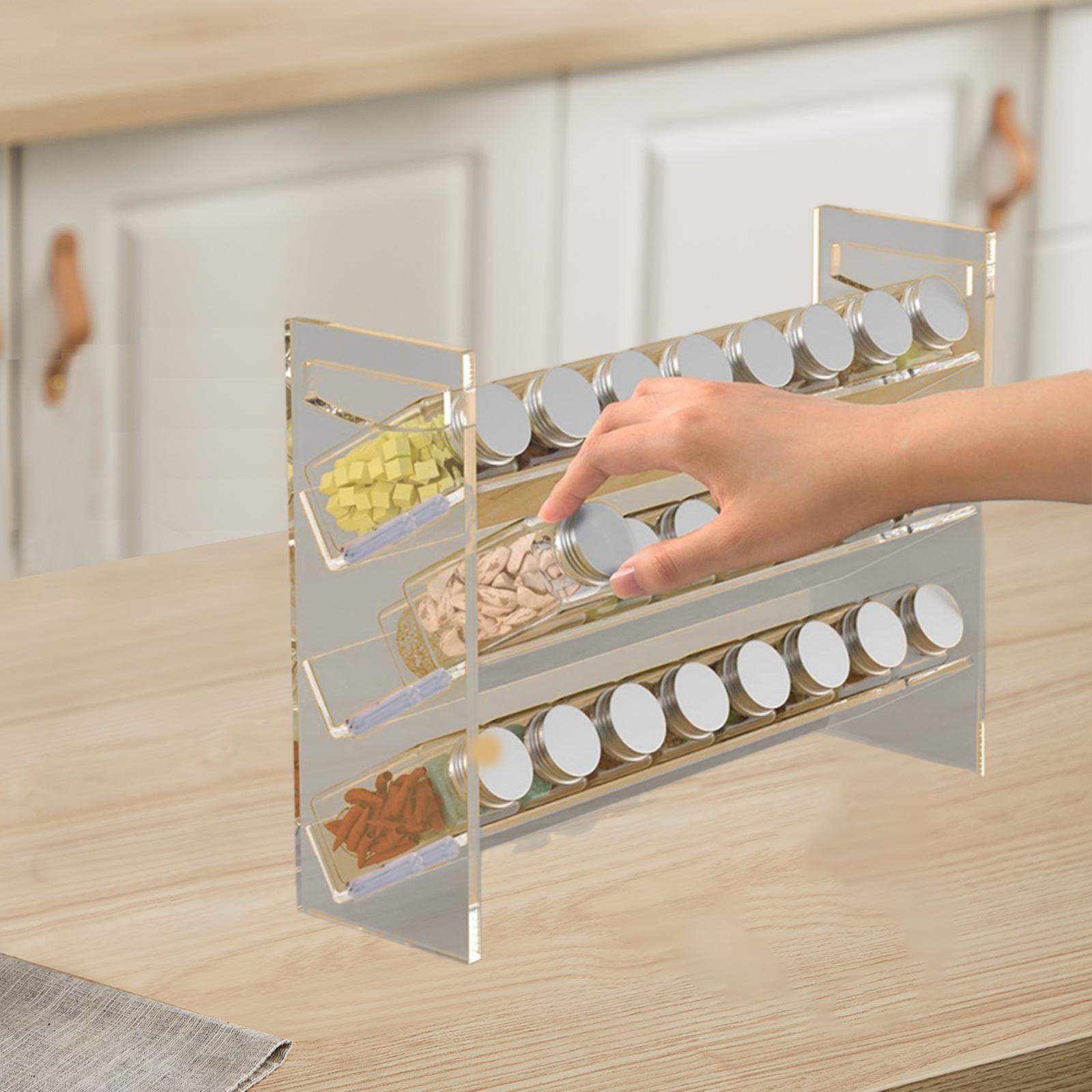 Kitchen Baking Cupboard - 아크릴 향신료 랙 향수 정리함 스탠드