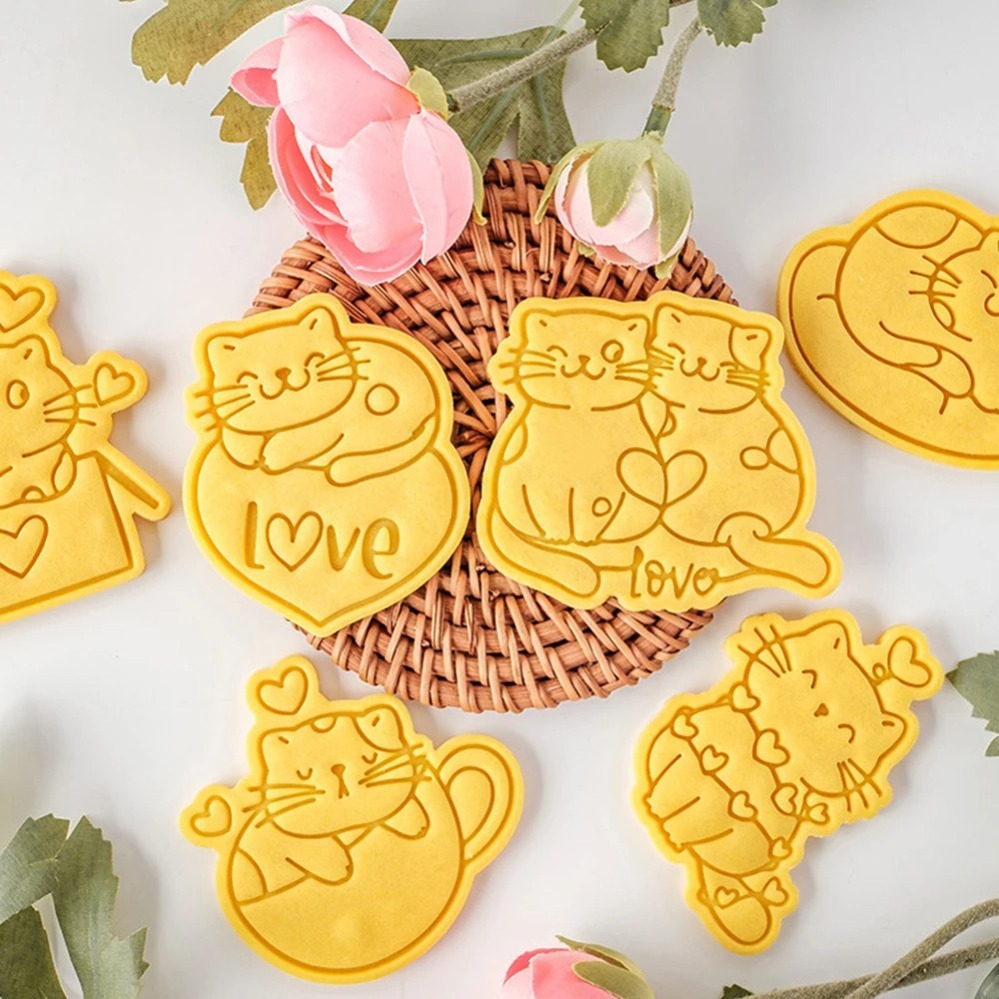 Baking Kitchen Diy - 발렌타인 데이 쿠키 커터 귀여운 고양이