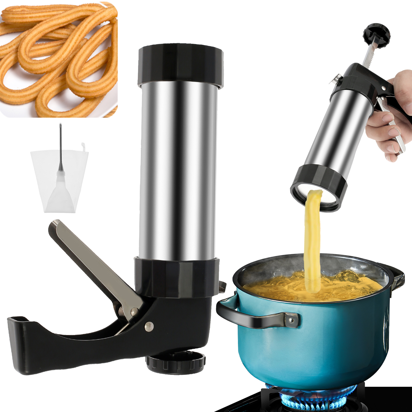 Kitchen Baking Supplies - Churrera Churro 메이커 기계 스테인레스 스틸