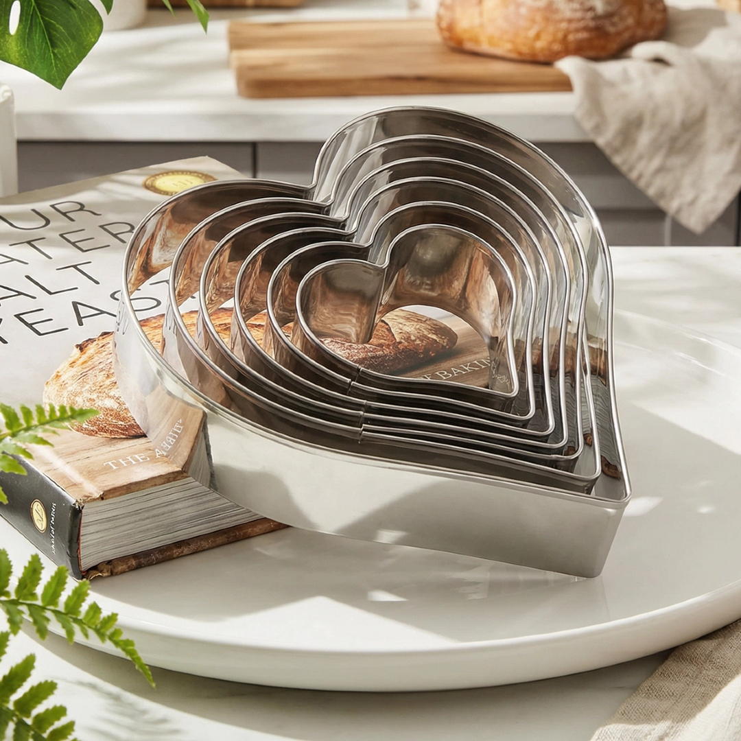 Cookie Cutter Set - 스테인리스 스틸 하트 쿠키 커터 세트