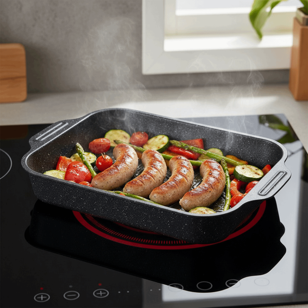 Kitchen Baking Tray Organiser - 유니버설 탄소강 그릴 생선 트레이 논스틱