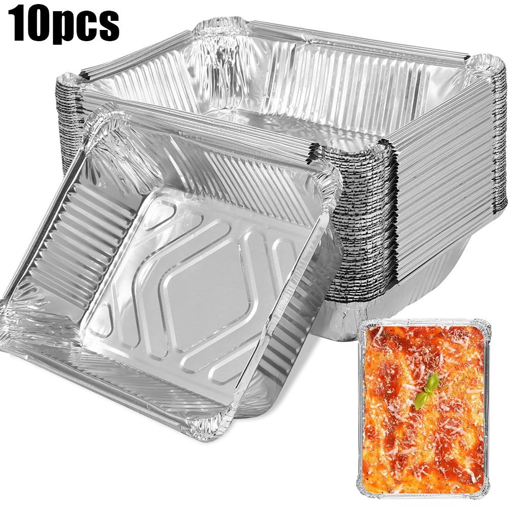 Kitchen Oven Baking Pans - 10PCS 일회용 알루미늄 호일 식품 저장