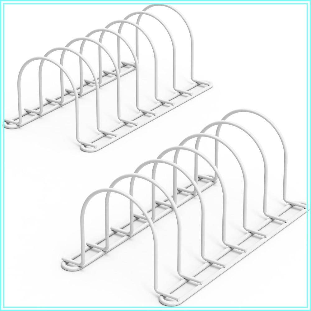 Kitchen Cabinet Baking Sheet Organizer - 수직형 식기 정리대, 10.5인치 접시/냄비/뚜껑/도마/베이킹 시트용