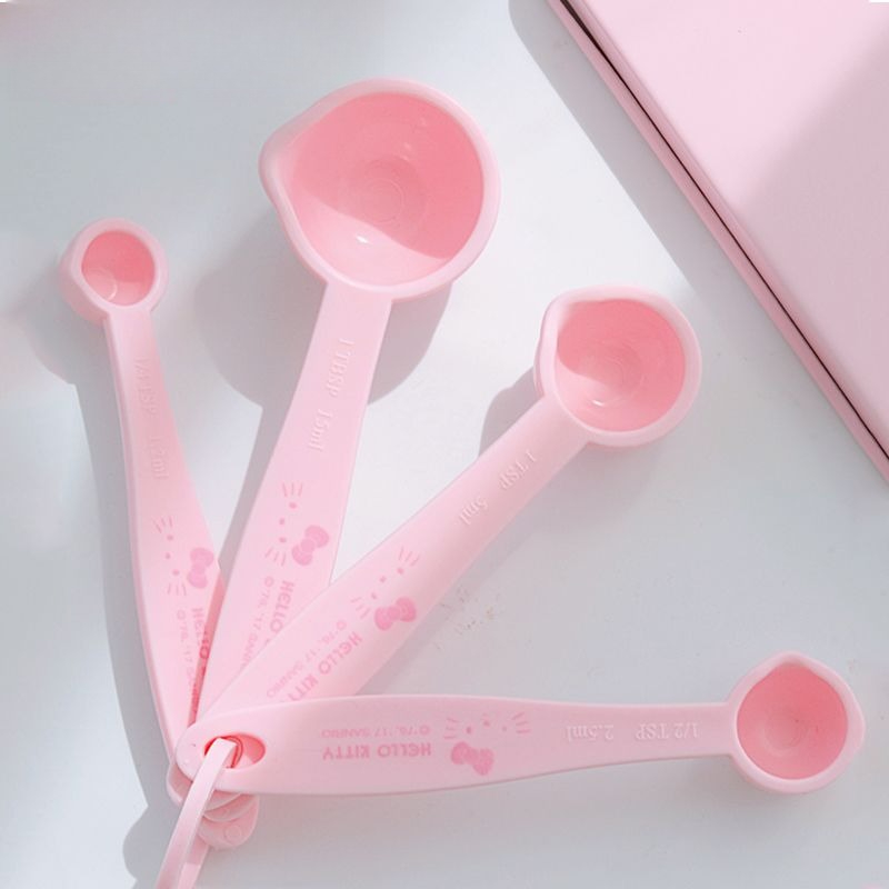 Kitchen Baking Items - 헬로키티 프린트 계량스푼 세트, 귀여운 만화