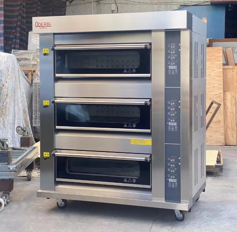 Commercial Kitchen Baking Oven - 맞춤형 상업용 3단 6트레이 가스 오븐