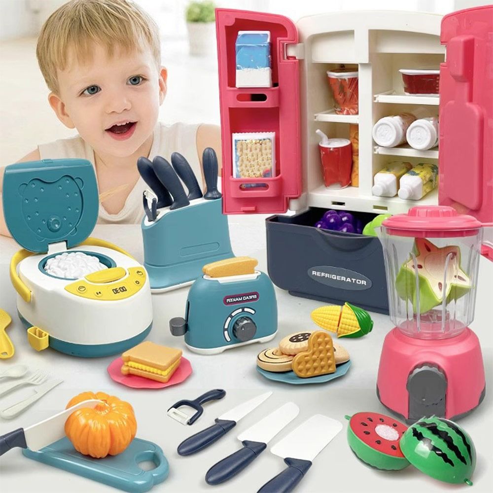Kitchen Kids Baking Set - 재미있는 다채로운 색상의 요리 놀이 세트