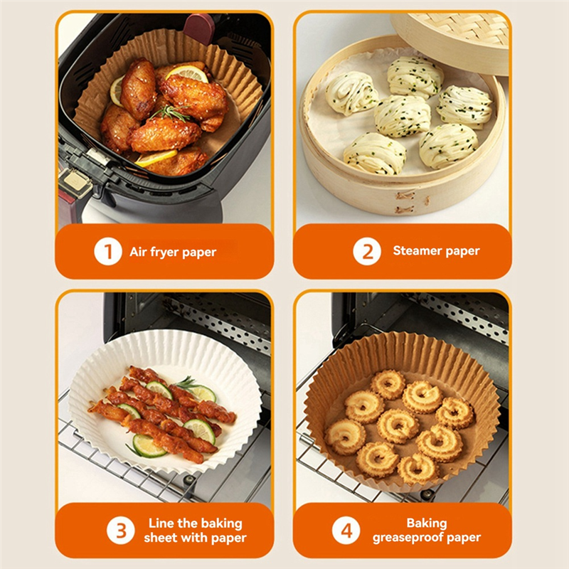 Kitchen Baking Paper Holder - BMBY-100Pcs 에어 프라이어 베이킹 오일 흡수