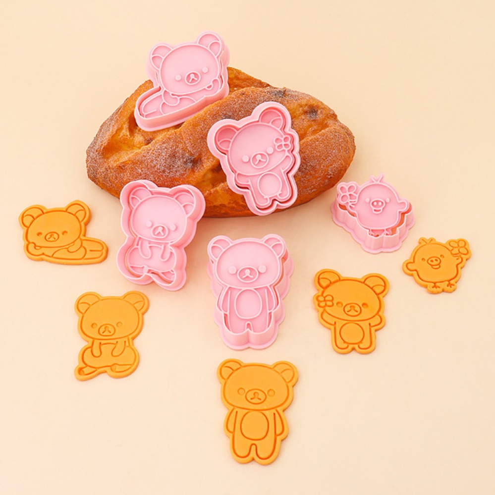 Kitchen Baking Supplies - 쿠키 커터 만화 곰 비스킷 몰드