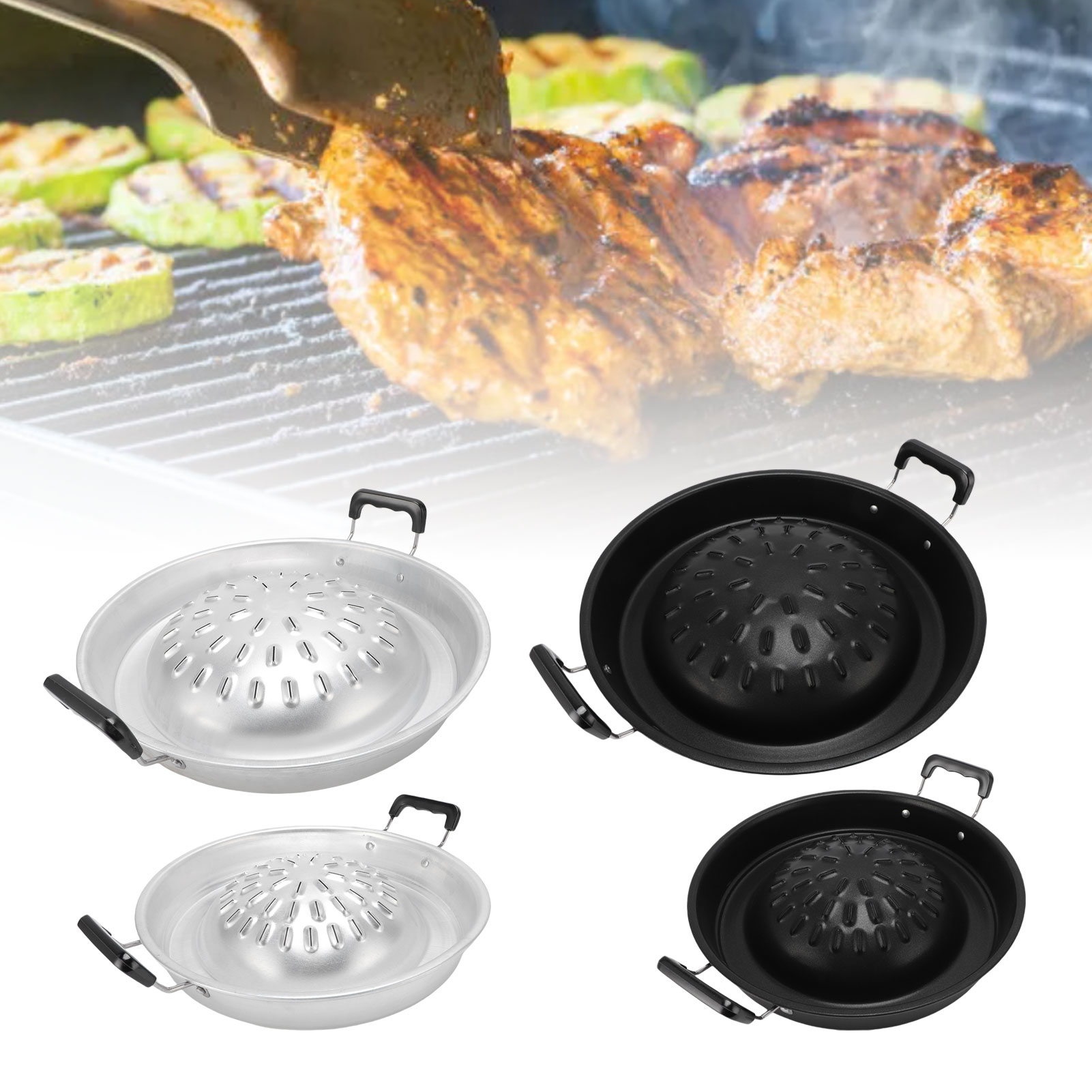 태국 바베큐 그릴 팬 태국 BBQ 그릴 팬 2 in 1 - Kitchen Baking Tray Organiser 리뷰 및 가격