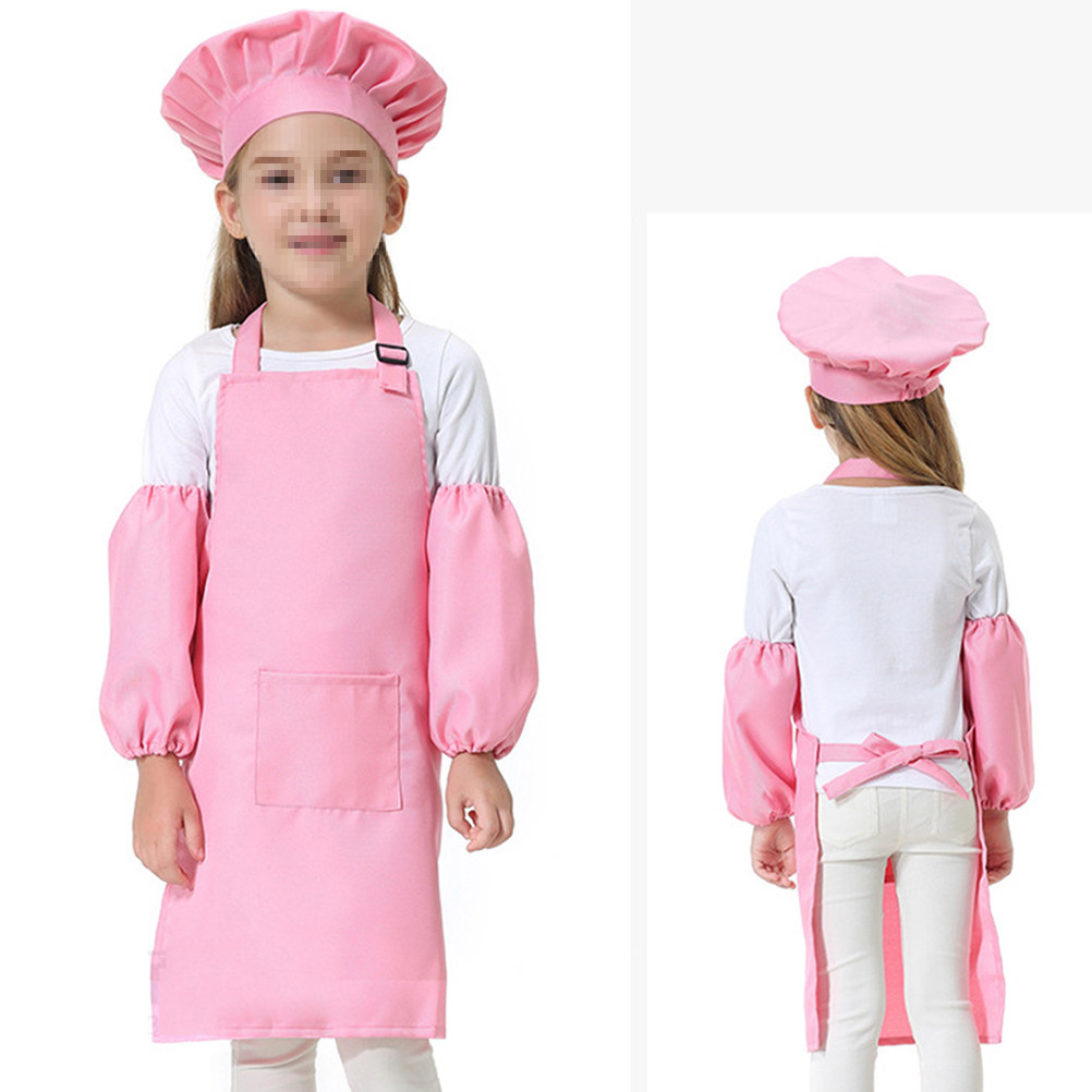 2pcs 어린이 요리사 세트 어린이 앞치마 모자 요리  - Kitchen Kids Baking Set 리뷰 및 가격