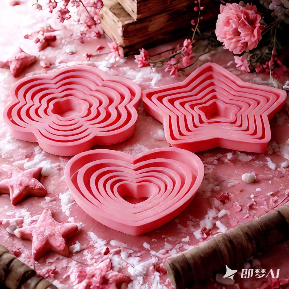 1set/3sets 핑크 하트 스타 꽃 쿠키 비스킷 커 - Kitchen Baking Set 리뷰 및 가격