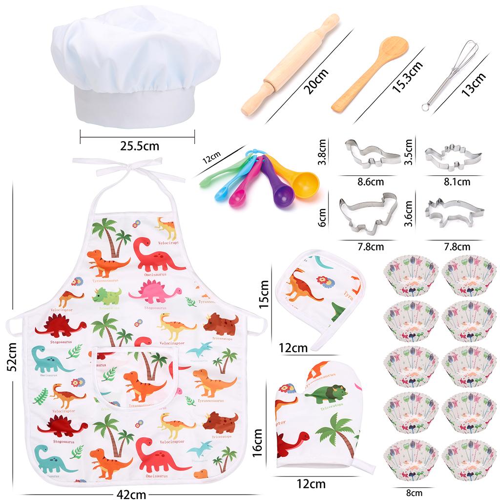 25종 역할놀이 어린이 셰프 코스튬 세트 베이킹 용품  - Kitchen Kids Baking Set 리뷰 및 가격
