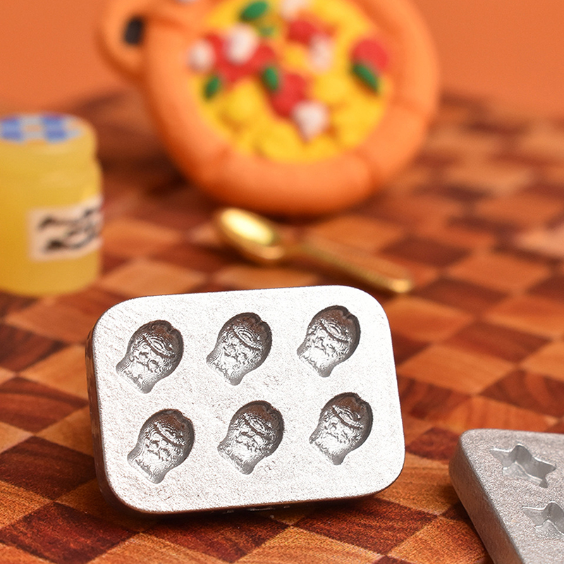 10pcs 인형 집 미니어처 미니 케이크 베이킹 금형  - Kitchen Baking Items 리뷰 및 가격