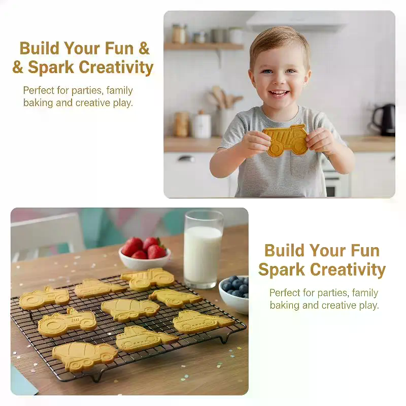 3D 자동차 비행기 차량 쿠키 커터 4개 세트 비스킷  - Kitchen Kids Baking Set 리뷰 및 가격