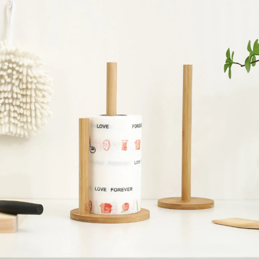 1개 대나무 종이 타월 홀더 주방 식당용 수직 나무 종 - Kitchen Baking Paper Holder 리뷰 및 가격