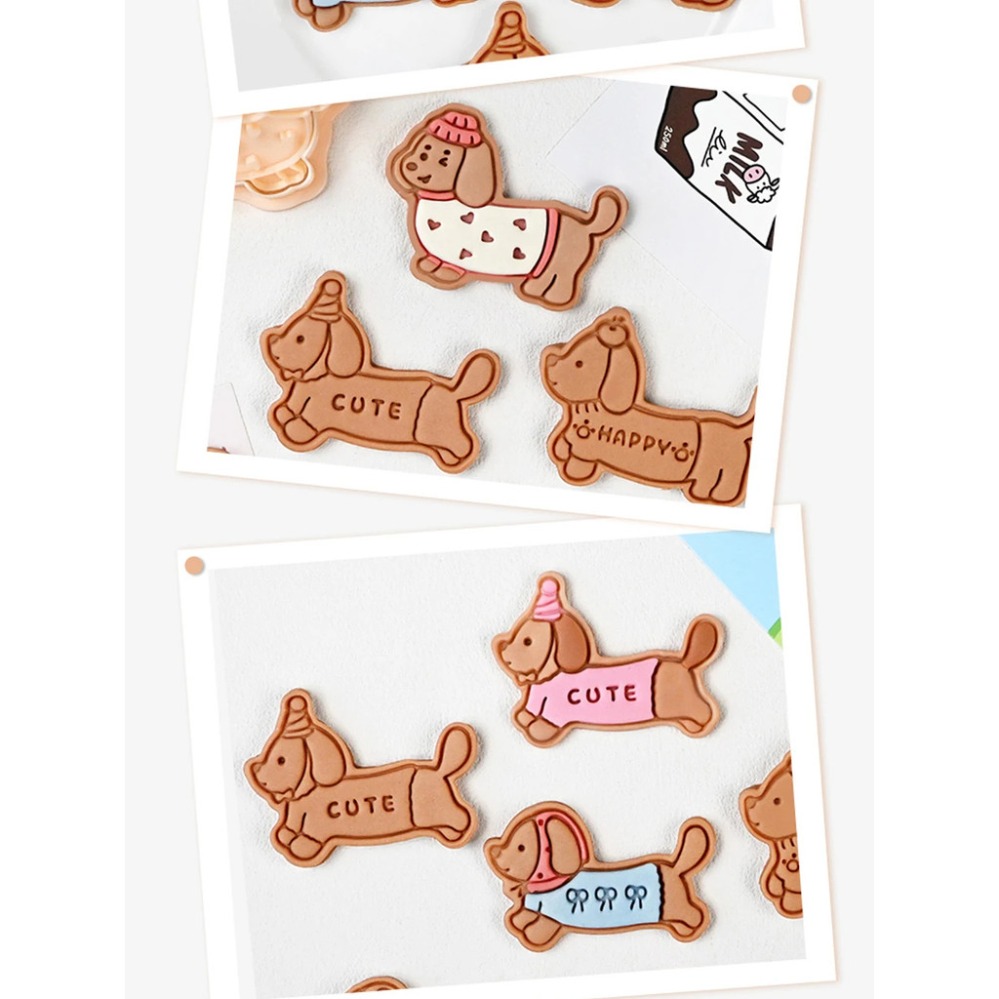 쿠키 몰드 스탬프 만화 소시지 강아지 쿠키 커터 비스킷 - Baking Kitchen Diy 리뷰 및 가격