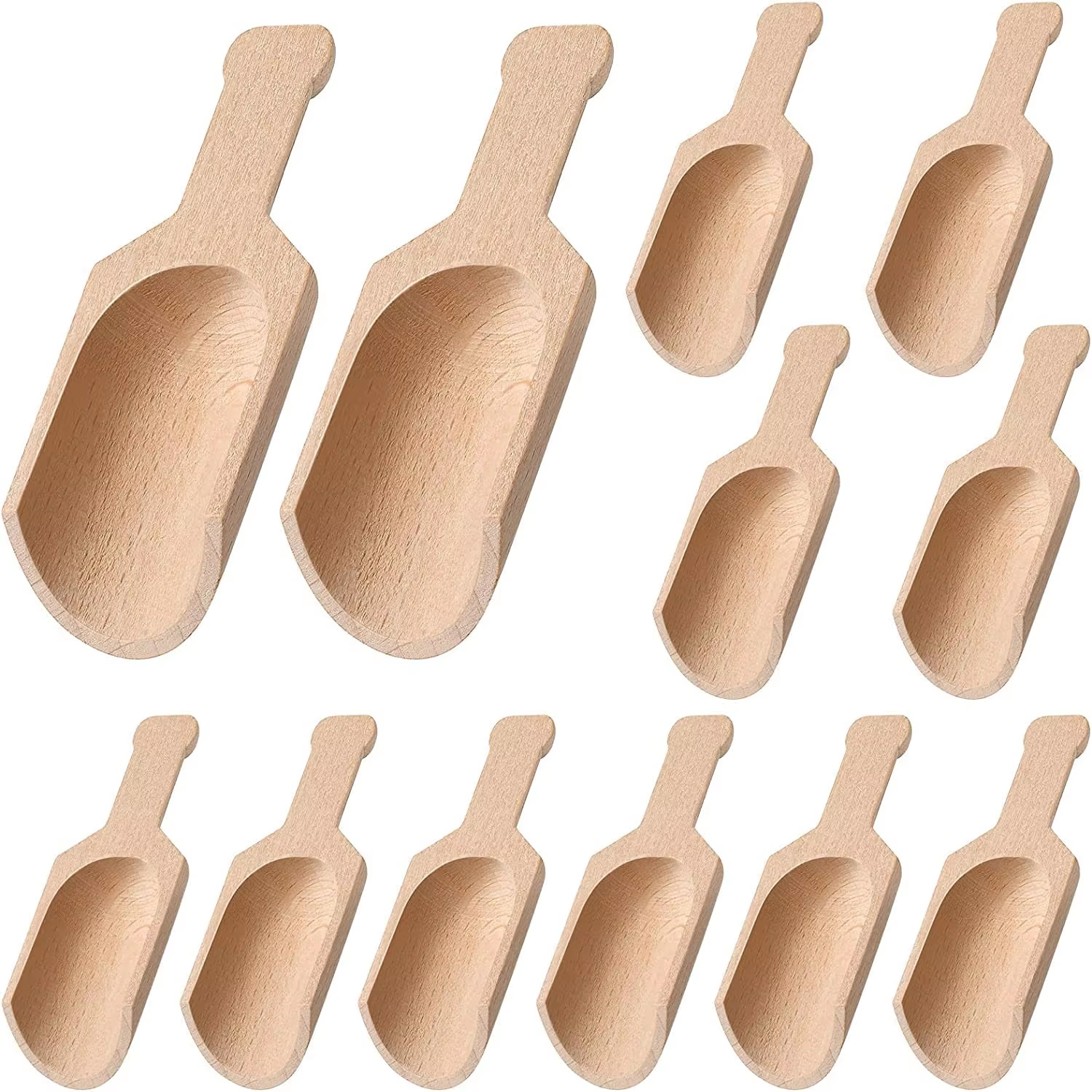나무 미니 티스푼 밀가루 스푼 및 주걱 커피 스푼 스파 - Kitchen Baking Appliances 리뷰 및 가격