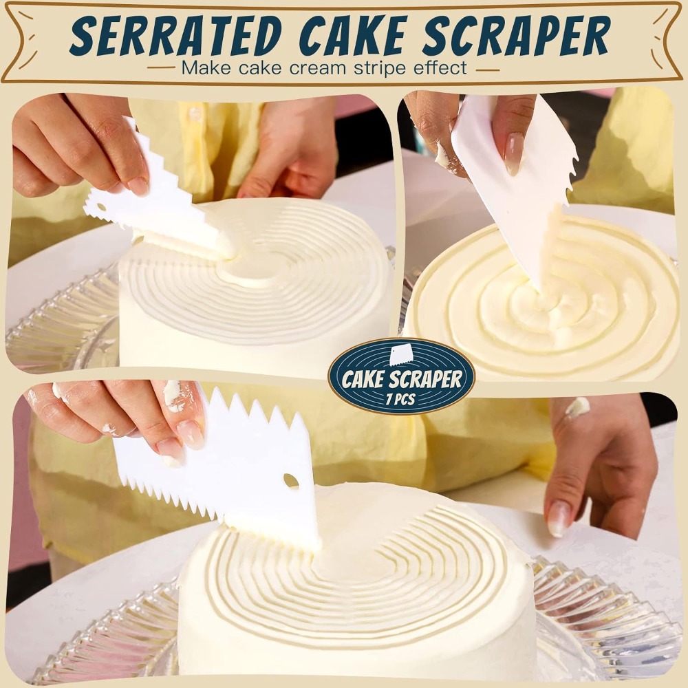 7종 주방 반죽 스크레이퍼 및 스무더 세트 케이크 데코 - Kitchen Baking Set 리뷰 및 가격