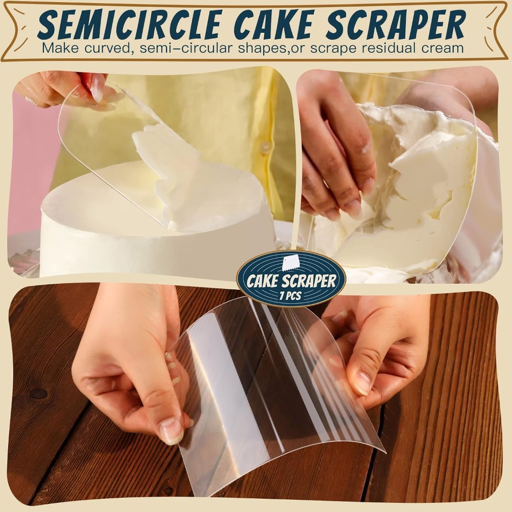 7종 주방 반죽 스크레이퍼 및 스무더 세트 케이크 데코 - Kitchen Baking Set 리뷰 및 가격