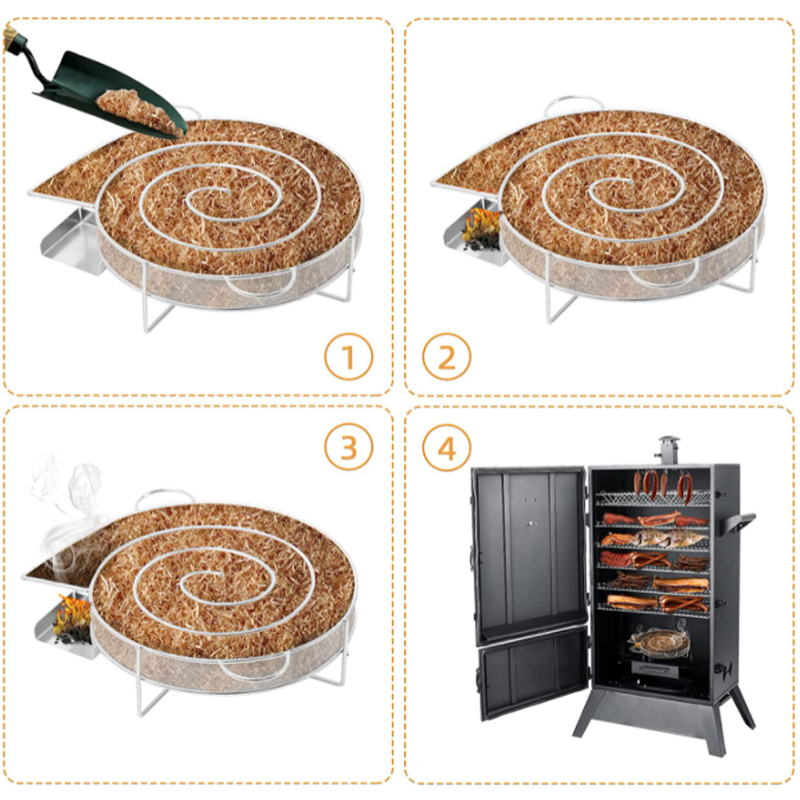 차가운 연기 생성기 바베큐 액세서리 강철 바베큐 그릴  - Kitchen Baking Tray Organiser 리뷰 및 가격