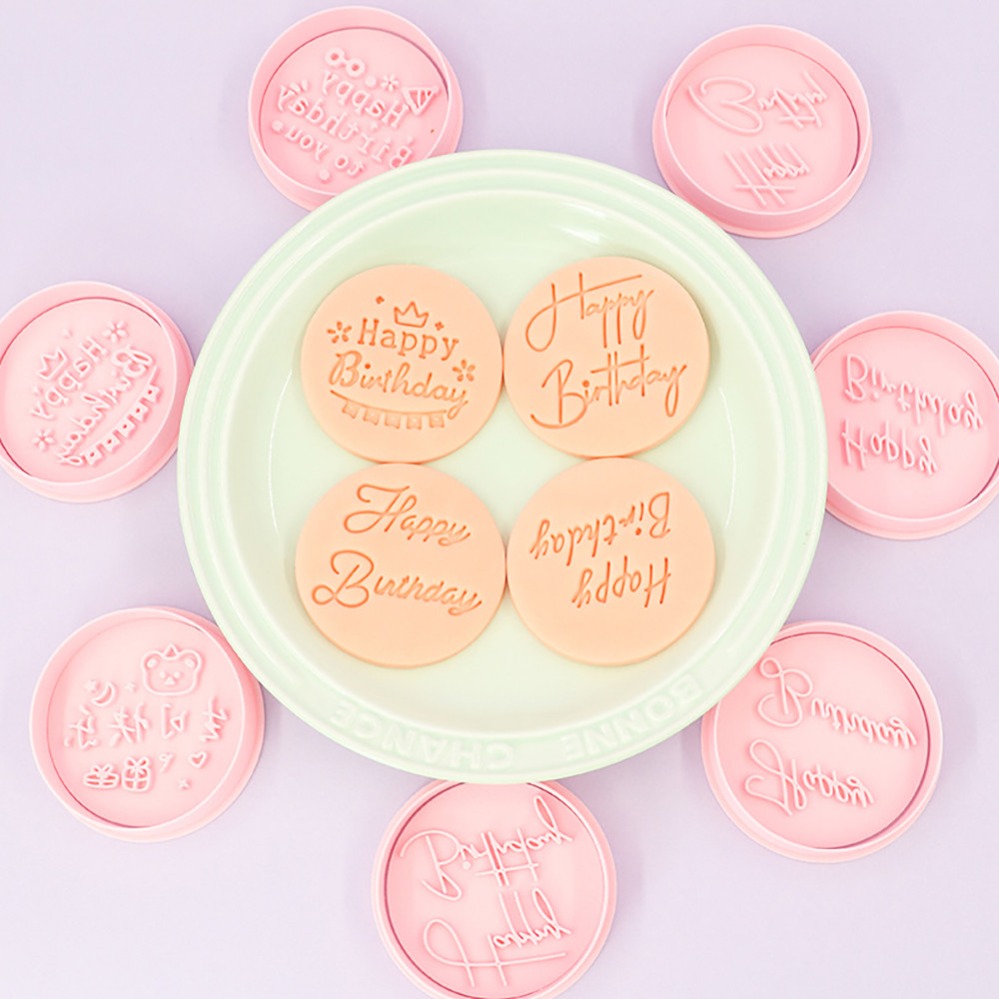 생일 축하 쿠키 커터 비스킷 몰드 스탬프 주방 베이킹  - Kitchen Baking Supplies 리뷰 및 가격