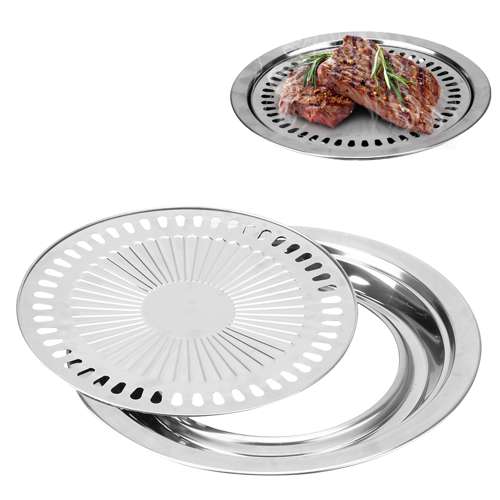 무연 바베큐 그릴 팬 전기 스토브 베이킹 트레이 용 비 - Kitchen Baking Tray Organiser 리뷰 및 가격