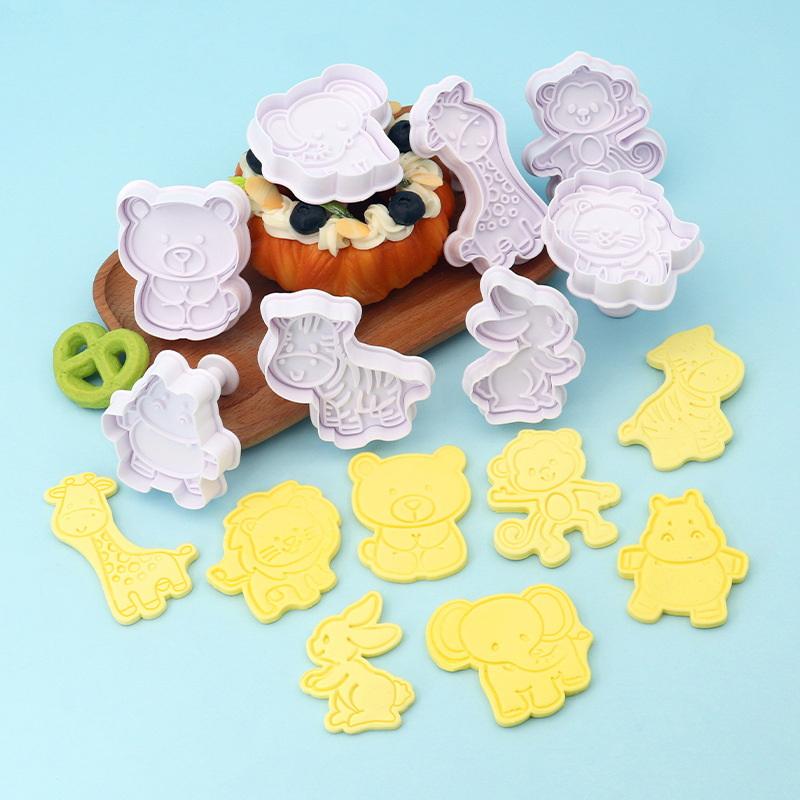 4종 동물 쿠키 커터 세트 - 플라스틱 비스킷 몰드 & - Kitchen Kids Baking Set 리뷰 및 가격