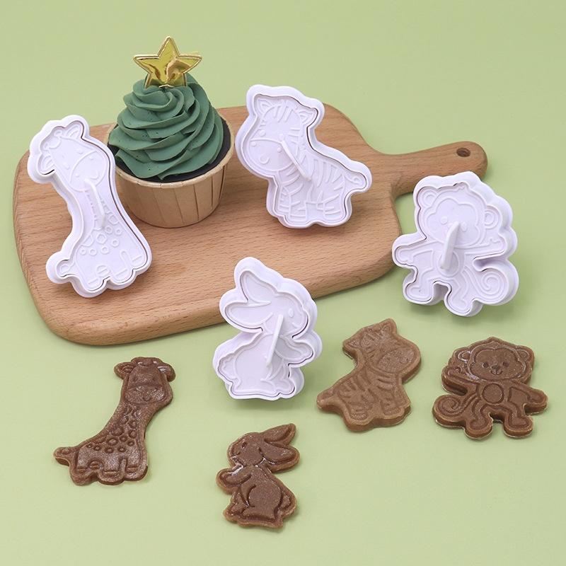 4종 동물 쿠키 커터 세트 - 플라스틱 비스킷 몰드 & - Kitchen Kids Baking Set 리뷰 및 가격