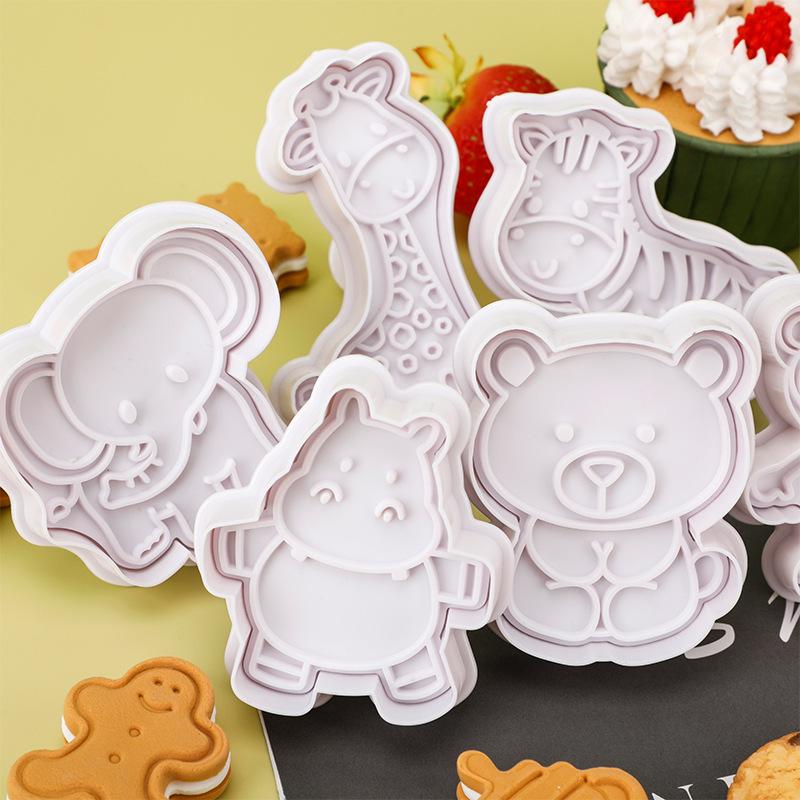 4종 동물 쿠키 커터 세트 - 플라스틱 비스킷 몰드 & - Kitchen Kids Baking Set 리뷰 및 가격