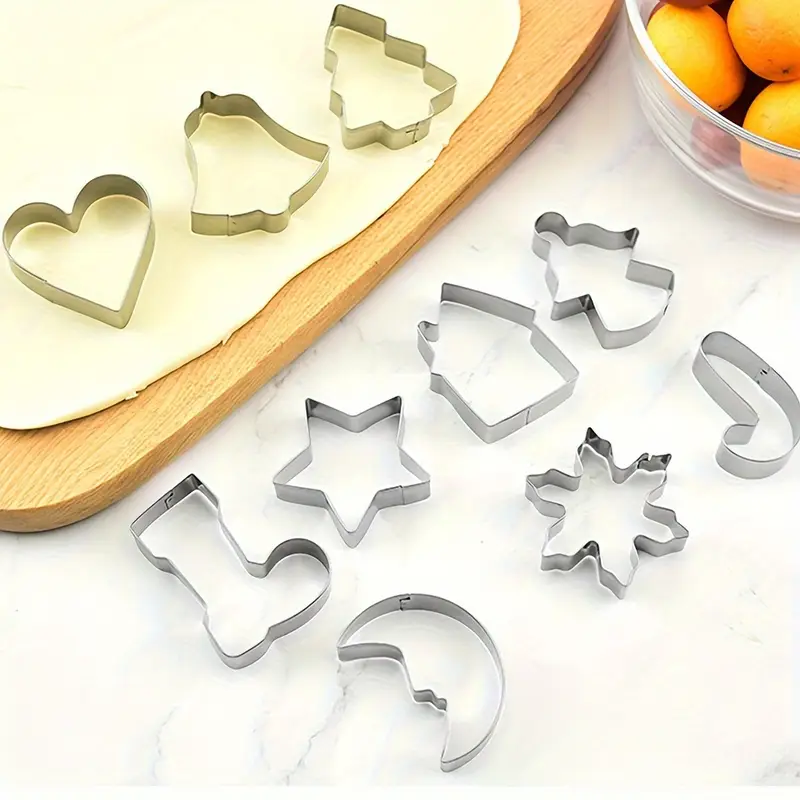10개 크리스마스 쿠키 커터 세트-스테인리스 스틸 비스 - Cookie Cutter Set 리뷰 및 가격