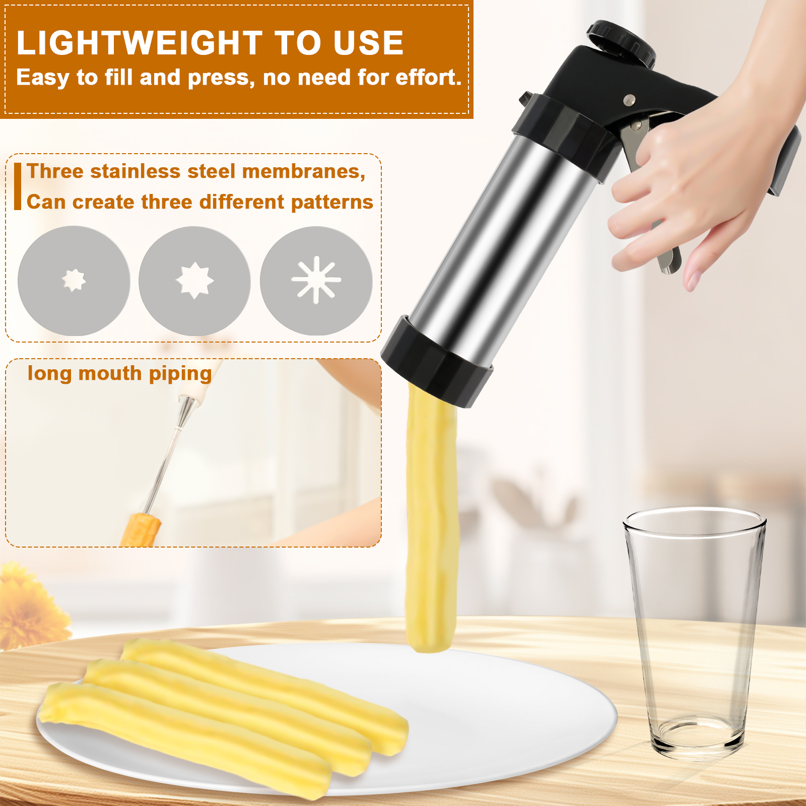 Churrera Churro 메이커 기계 스테인레스 스 - Kitchen Baking Supplies 리뷰 및 가격