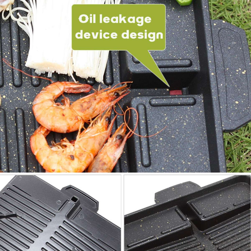 바베큐 그릴 팬 플레이트 32X26cm 휴대용 스틱 코 - Kitchen Baking Tray Organiser 리뷰 및 가격