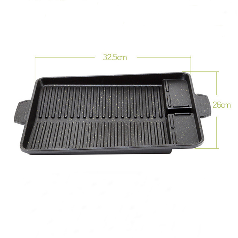 바베큐 그릴 팬 플레이트 32X26cm 휴대용 스틱 코 - Kitchen Baking Tray Organiser 리뷰 및 가격