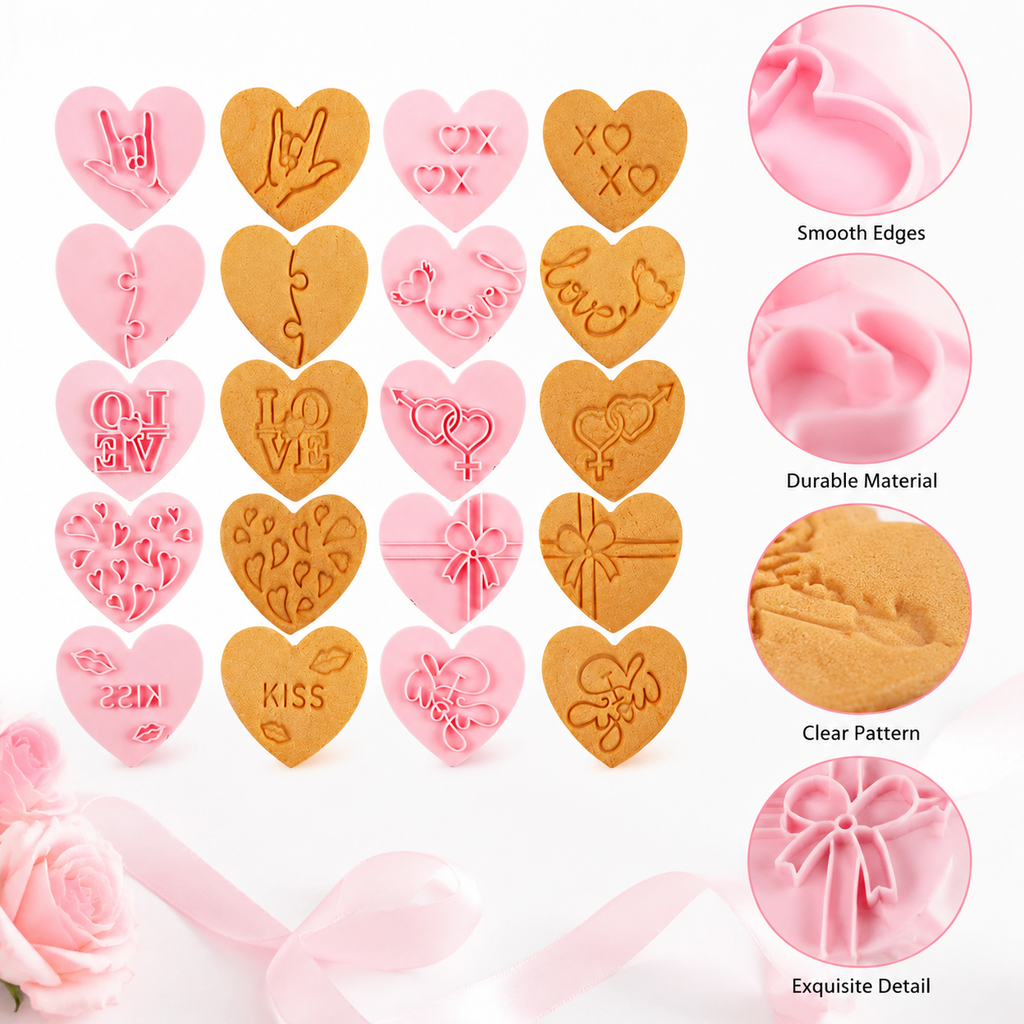 하트 모양 10pcs 베이킹 몰드 세트 쿠키 커터 디저 - Baking Kitchen Diy 리뷰 및 가격
