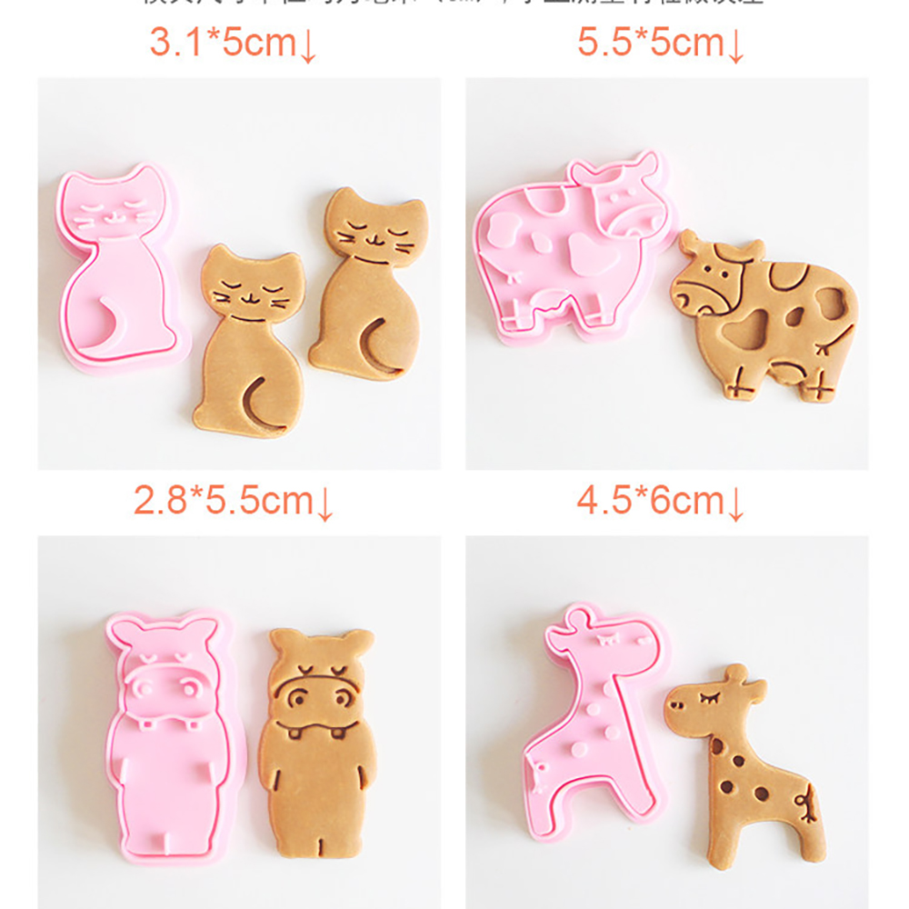 동물원 동물 쿠키 커터 추상적인 귀여운 비스킷 몰드 스 - Kitchen Baking Supplies 리뷰 및 가격