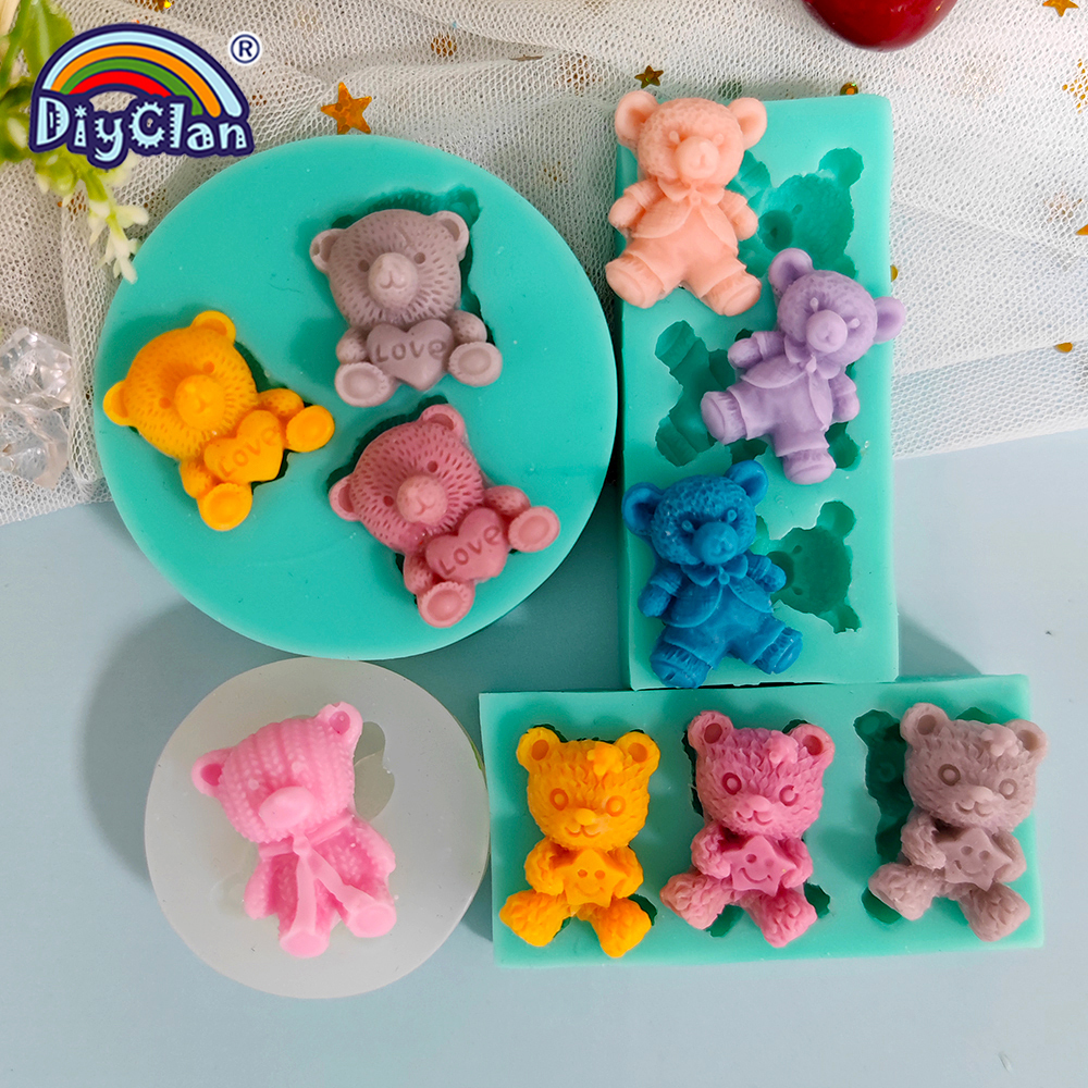 귀여운 미니 곰 실리콘 몰드 퐁당 컵케이크 초콜릿 비스 - Baking Kitchen Diy 리뷰 및 가격