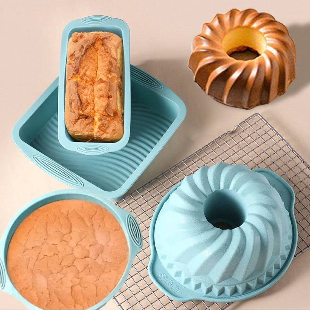 실리콘 케이크 베이킹 금형 세트 고온 방지 오븐 베이킹 - Kitchen Oven Baking Pans 리뷰 및 가격