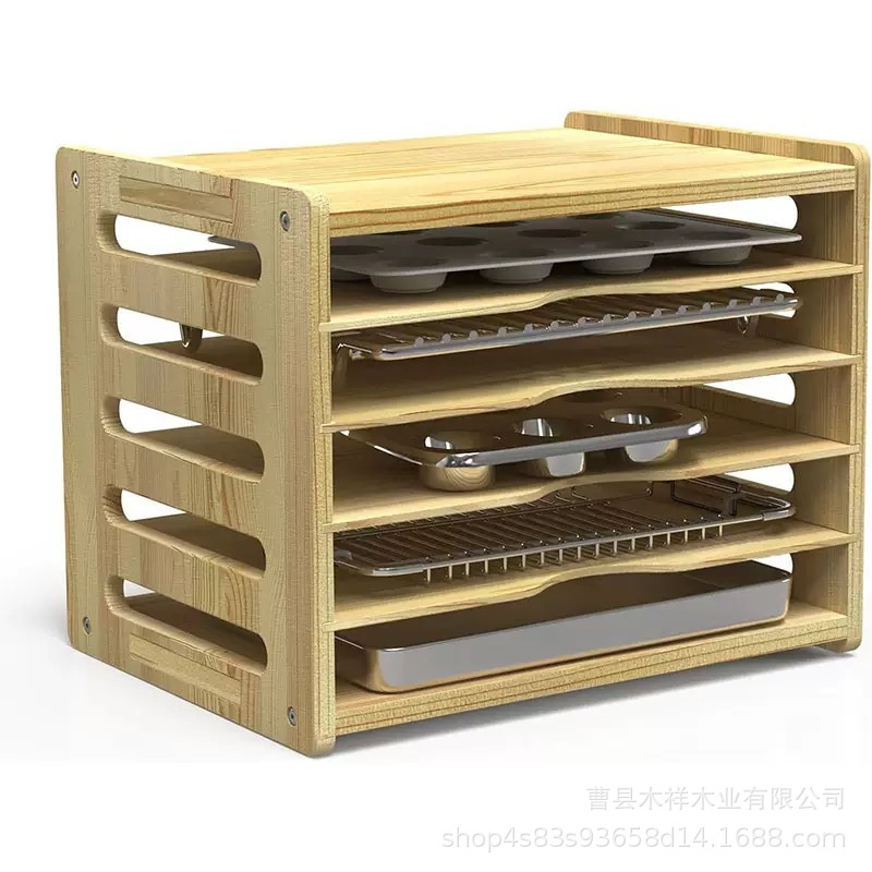 원목 주방 수납장 다층 식기 정리대 트레이 칸막이 베이 - Kitchen Cabinet Baking Sheet Organizer 리뷰 및 가격