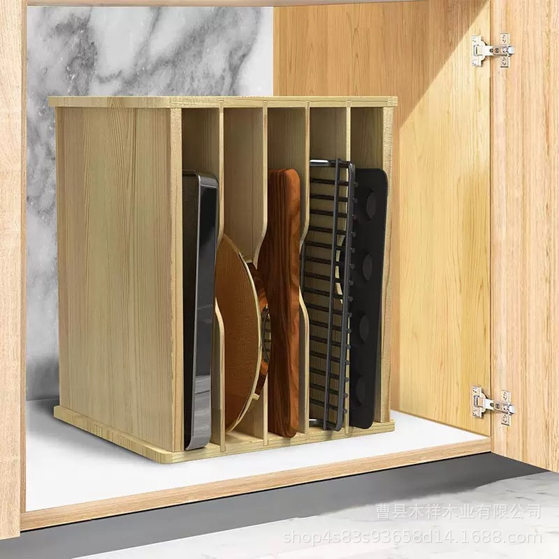 원목 주방 수납장 다층 식기 정리대 트레이 칸막이 베이 - Kitchen Cabinet Baking Sheet Organizer 리뷰 및 가격