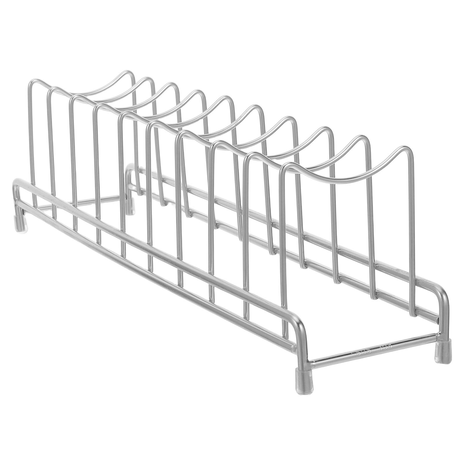 9단 스테인리스 냄비 뚜껑 정리대 주방 캐비닛 팬 뚜껑 - Kitchen Cabinet Baking Sheet Organizer 리뷰 및 가격