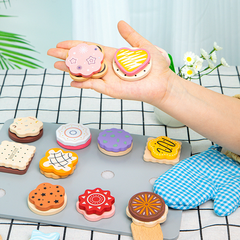 나무 교육 장난감 시뮬레이션 비스킷/쿠키 세트 유아 어 - Kitchen Kids Baking Set 리뷰 및 가격