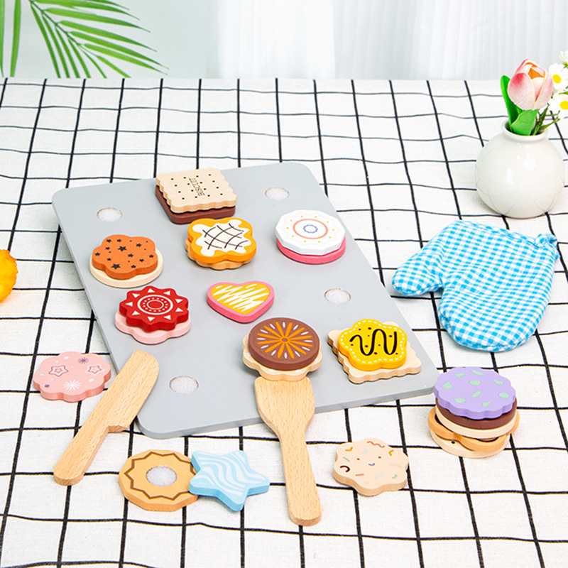 나무 교육 장난감 시뮬레이션 비스킷/쿠키 세트 유아 어 - Kitchen Kids Baking Set 리뷰 및 가격