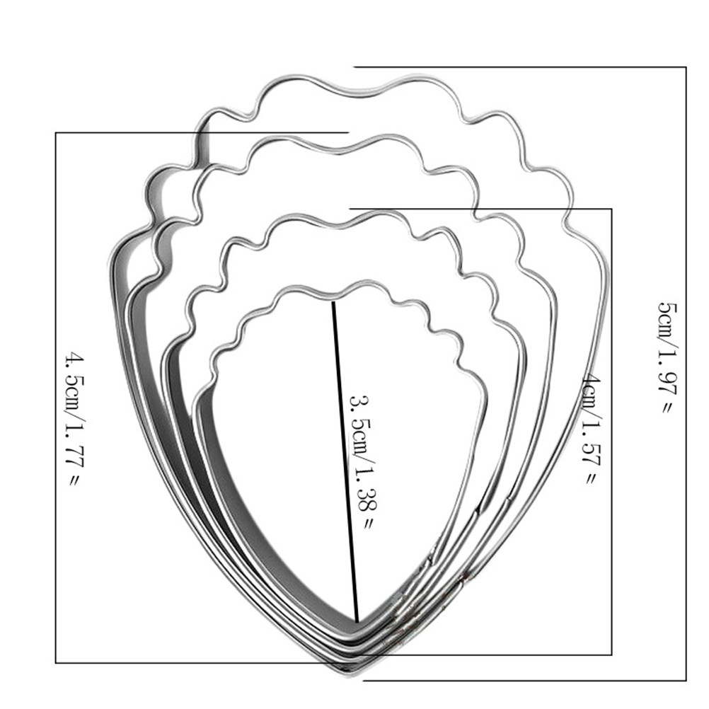 4Pcs 스테인레스 스틸 쿠키 커터 세트 모란 꽃잎 모 - Cookie Cutter Set 리뷰 및 가격