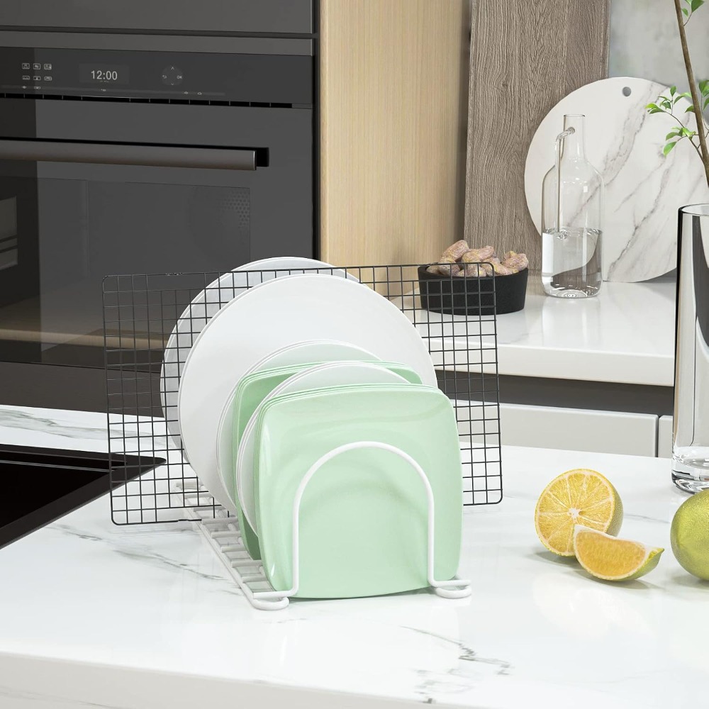 수직형 식기 정리대, 10.5인치 접시/냄비/뚜껑/도마 - Kitchen Cabinet Baking Sheet Organizer 리뷰 및 가격