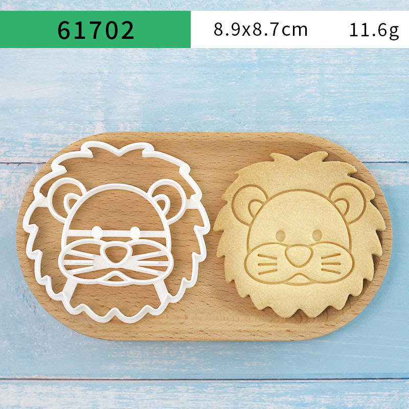 4개 동물 쿠키 커터 세트 3D 귀여운 사자 호랑이 기 - Kitchen Baking Items 리뷰 및 가격