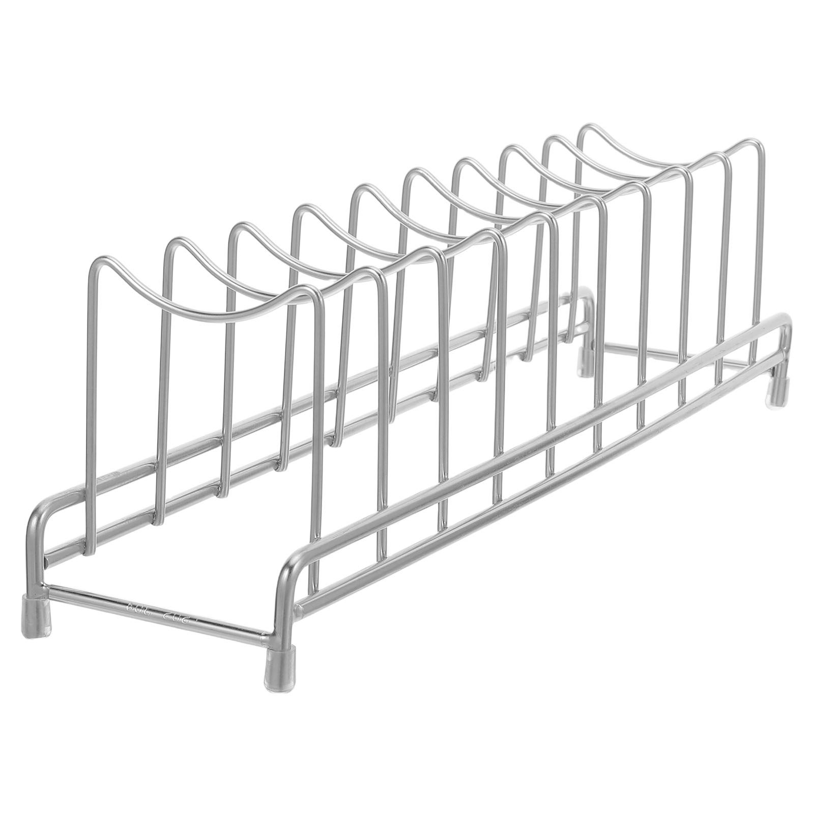 스테인리스 스틸 9단 냄비 뚜껑 정리대 주방 팬 뚜껑  - Kitchen Cabinet Baking Sheet Organizer 리뷰 및 가격