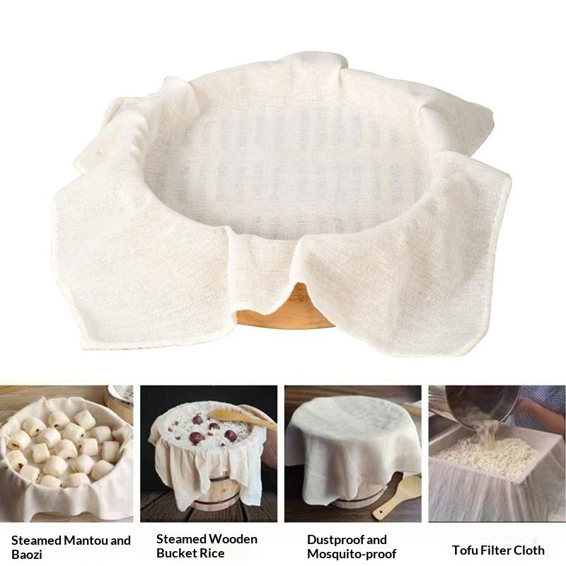 3Pcs 라운드 순수 코튼 스티머 천 40/60CM 논 - Kitchen Baking Cloth 리뷰 및 가격