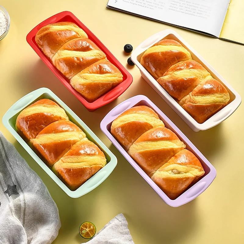 1/4Pcs 가정용 직사각형 실리콘 몰드 캔디 토스트  - Kitchen Baking Supplies 리뷰 및 가격