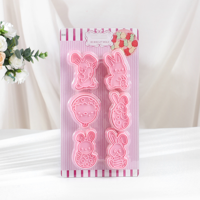 6 개/대 부활절 토끼 쿠키 커터 주방 퐁당 금형 만화 - Kitchen Baking Set 리뷰 및 가격